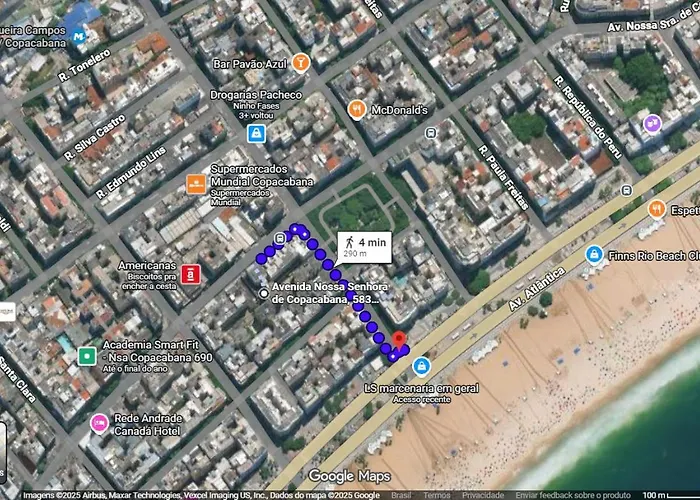 Lev Apartments - Apartamento Inteiro - 1 Quarto - 300 M Da Praia De Copacabana - Posto 4 Rio de Janeiro